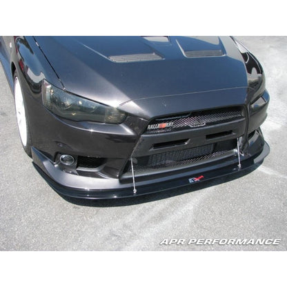 APR Mitsubishi Evolution X (Evo X) with OEM lip Carbon Fiber Front Wind Splitter 2008-2016