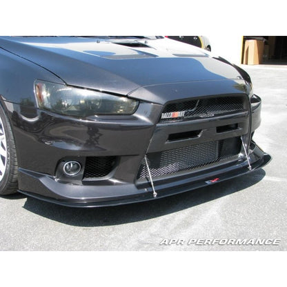 APR Mitsubishi Evolution X (Evo X) with OEM lip Carbon Fiber Front Wind Splitter 2008-2016