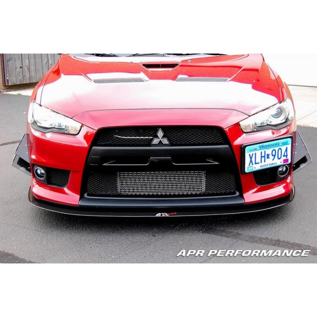 APR Mitsubishi Evolution X (Evo X) Stock Bumper Carbon Fiber Front Wind Splitter 2008-2016