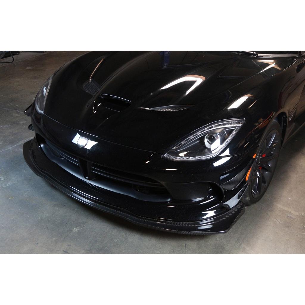 APR Dodge Viper Coupe Carbon Fiber Front Bumper Canards 2013-2017