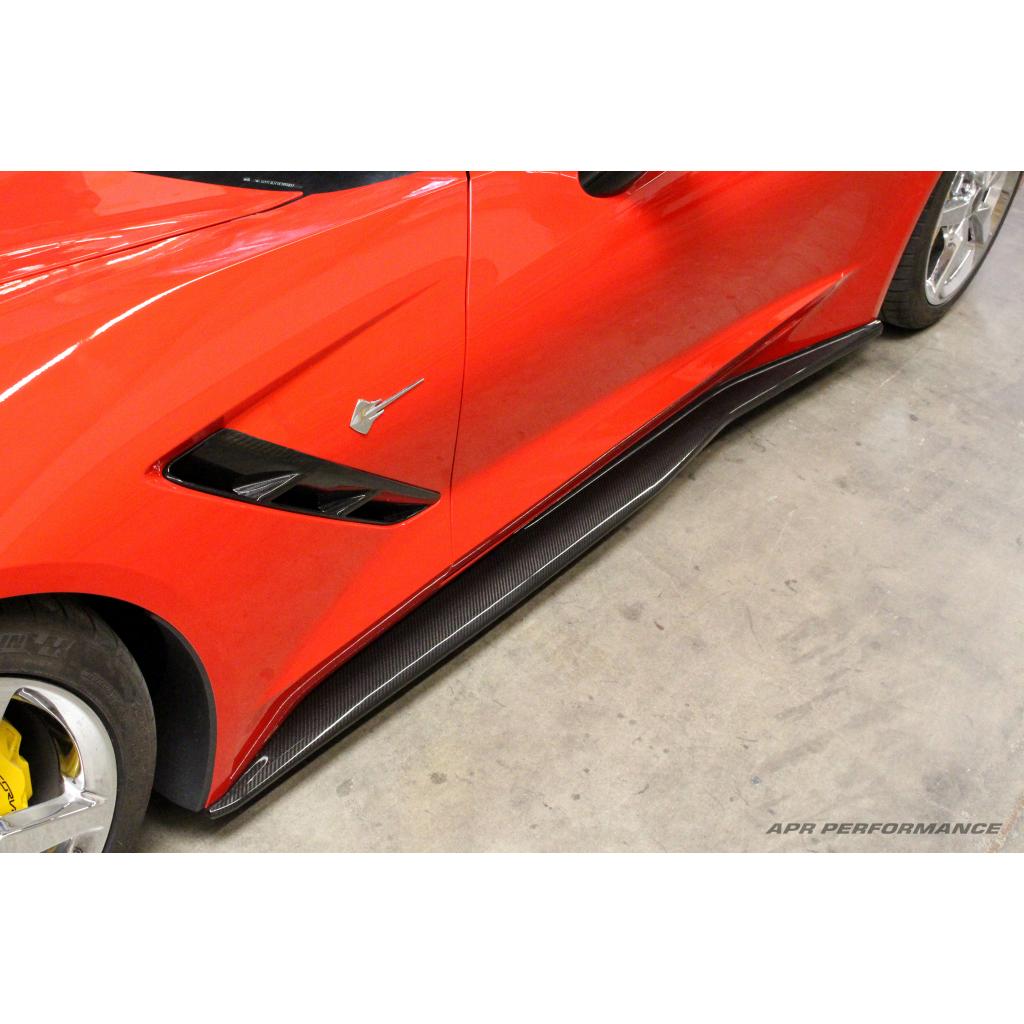 APR Chevrolet Corvette C7 Carbon Fiber Side Rocker Extensions/ Side Skirt