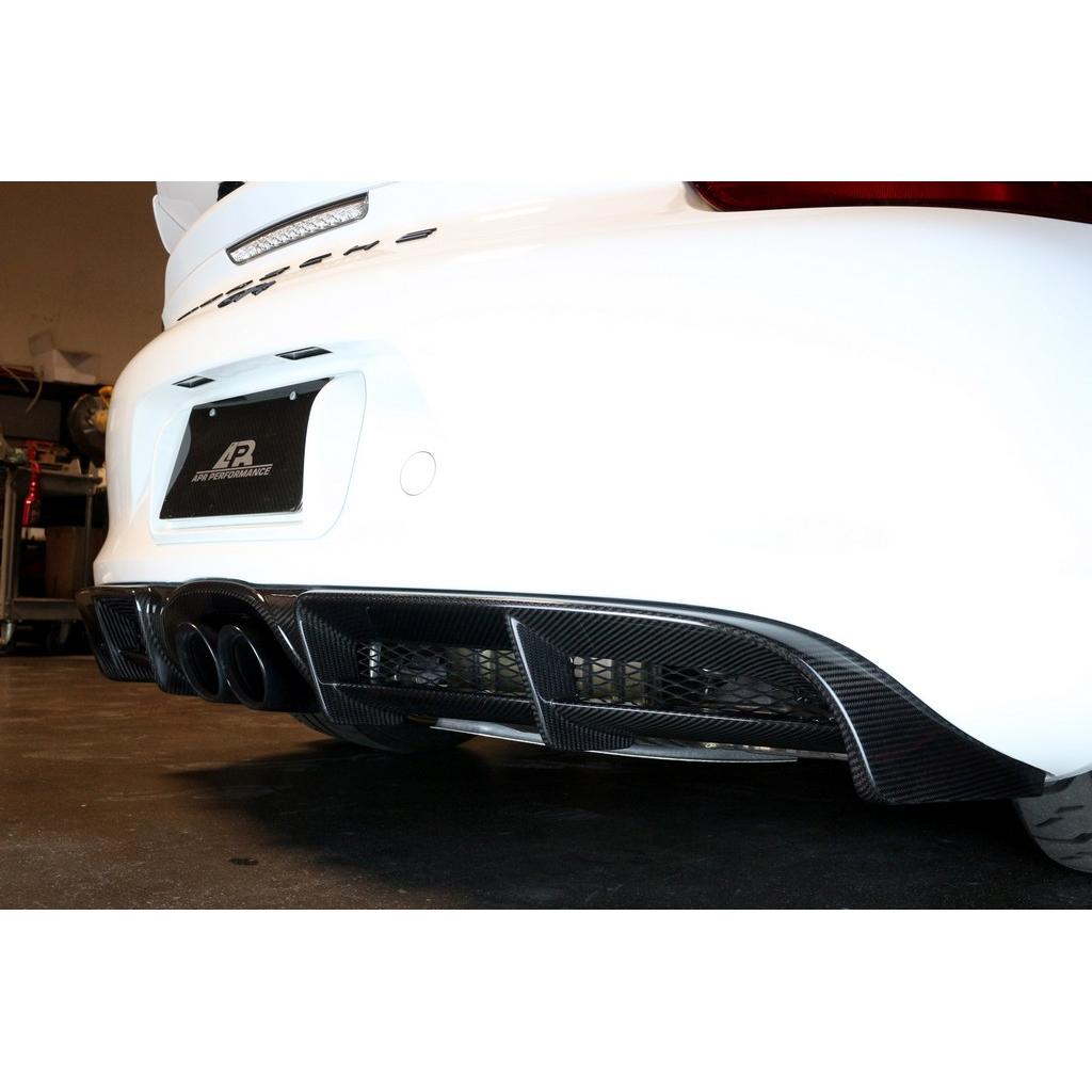 APR Porsche 981 Cayman GT4 Carbon Fiber Rear Diffuser 2015-2016