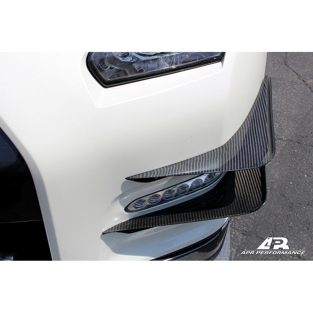 APR Nissan GTR R35 Front Bumper Carbon Fiber Canards 2012-2016