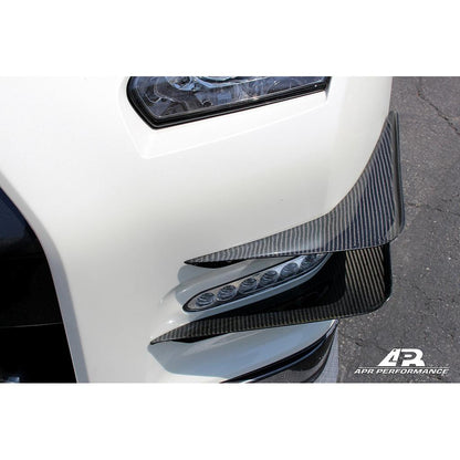 APR Nissan GTR R35 Front Bumper Carbon Fiber Canards 2012-2016