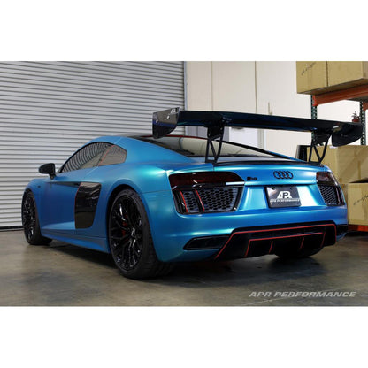 APR Audi R8 GTC500 Carbon Fiber Adjustable Wing and Trunk Panel Replacement 2016-2022