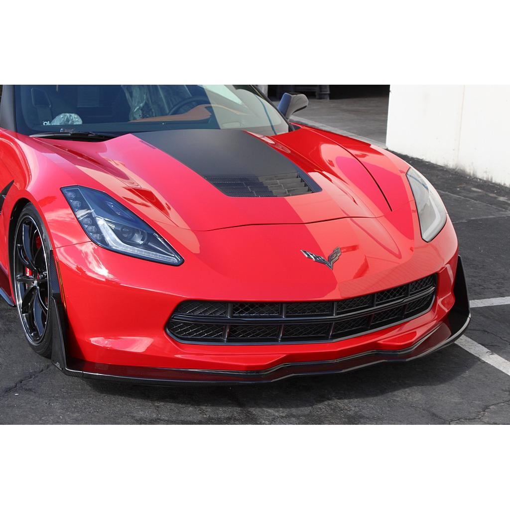 APR Chevrolet Corvette C7 Z06 Carbon Fiber Front Bumper Canards and Spats