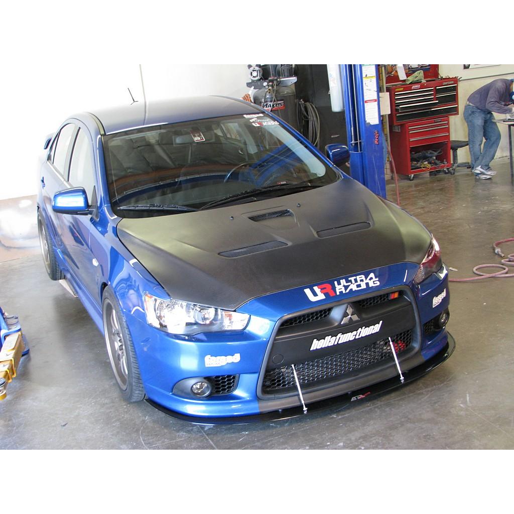 APR Mitsubishi Lancer Ralliart Carbon Fiber Front Wind Splitter 2009-Up