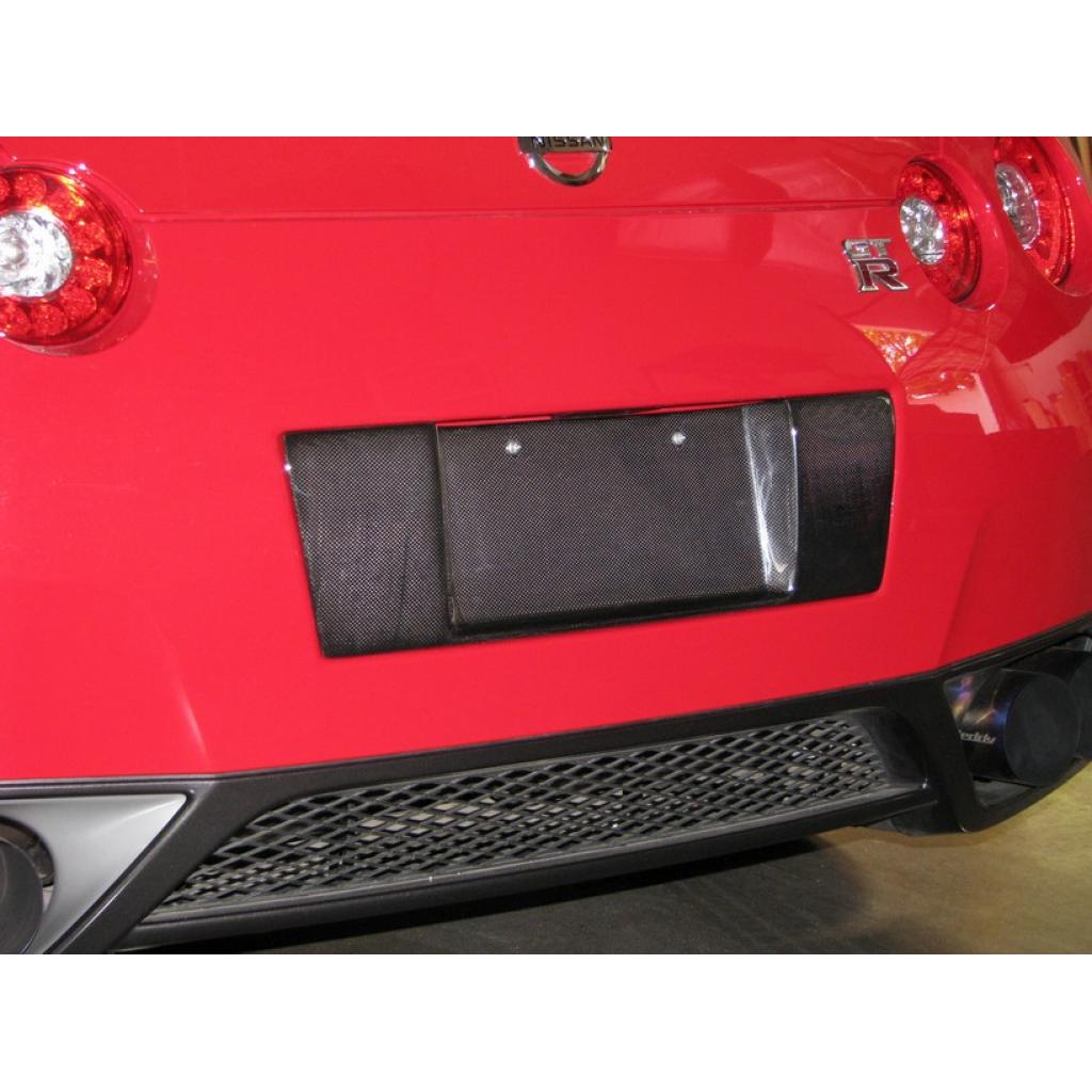 APR Carbon Fiber Nissan GTR R35 License Plate Backing 2008-2011