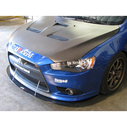 APR Mitsubishi Lancer Ralliart Carbon Fiber Front Wind Splitter 2009-Up