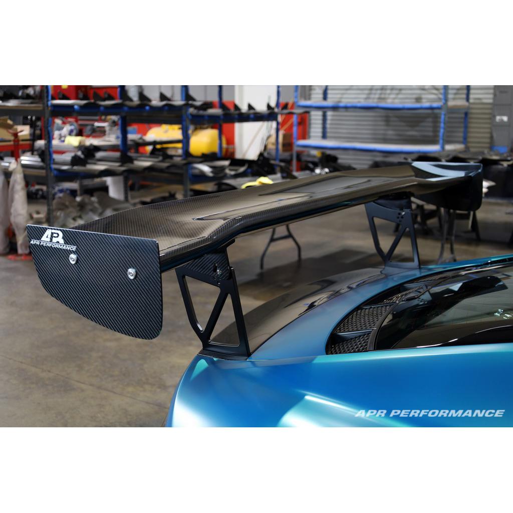 APR Audi R8 GTC500 Carbon Fiber Adjustable Wing and Trunk Panel Replacement 2016-2022