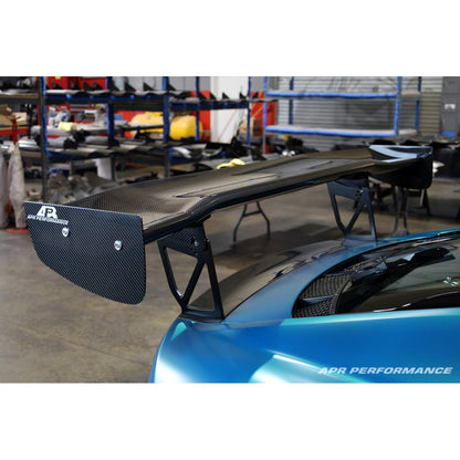 APR Audi R8 GTC500 Carbon Fiber Adjustable Wing and Trunk Panel Replacement 2016-2022