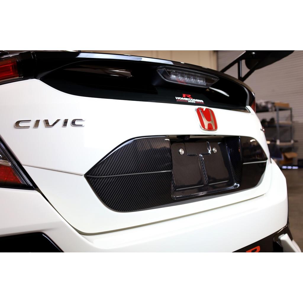 APR Carbon Fiber Honda FK8 Civic Type R License Plate Backing 2017 - 2021