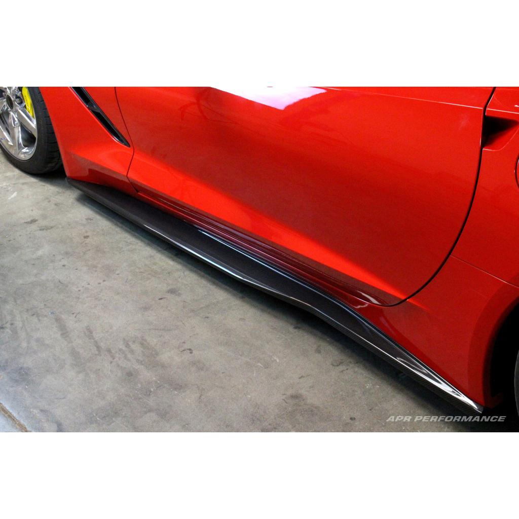 APR Chevrolet Corvette C7 Z06 Carbon Fiber Side Rocker Extensions/ Side Skirts