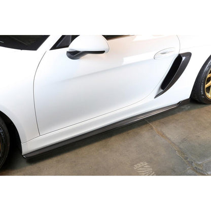 APR Carbon Fiber Porsche 981 Cayman GT4 Side Rocker Extensions/ Side Skirt 2015-2016