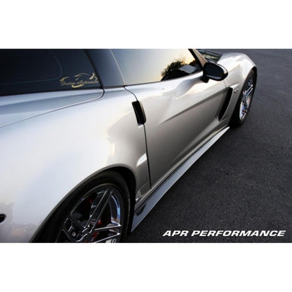APR Chevrolet Corvette C6 Z06 Carbon Fiber Side Rocker Extensions/ Side Skirt (Fits Z06 and Grand Sport)