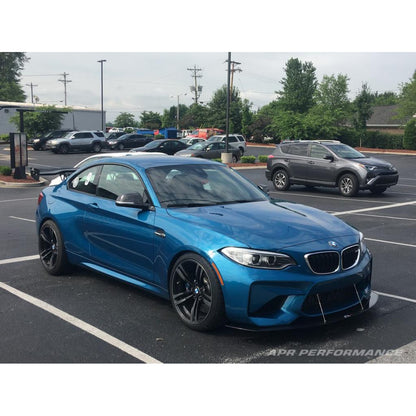 APR BMW F87 M2 Stock Bumper Carbon Fiber Front Wind Splitter 2016-2021