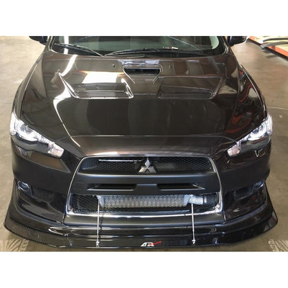 APR Mitsubishi Evolution X (Evo X) with APR Lip Carbon Fiber Front Wind Splitter 2008-2016