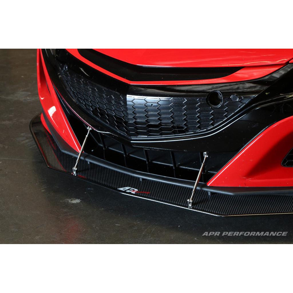 APR Acura NSX Stock Bumper Carbon Fiber Front Wind Splitter 2016 - 2022