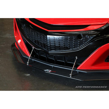 APR Acura NSX Stock Bumper Carbon Fiber Front Wind Splitter 2016 - 2022