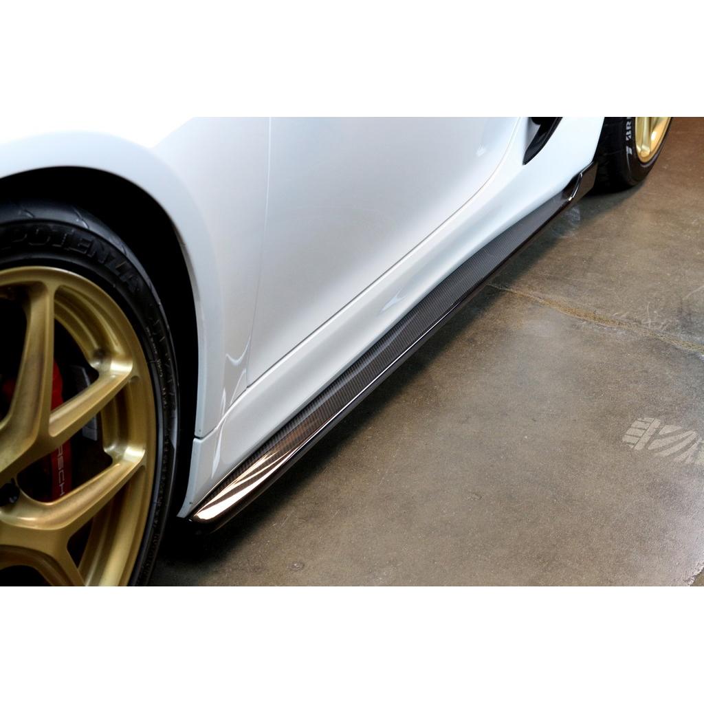 APR Carbon Fiber Porsche 981 Cayman GT4 Side Rocker Extensions/ Side Skirt 2015-2016