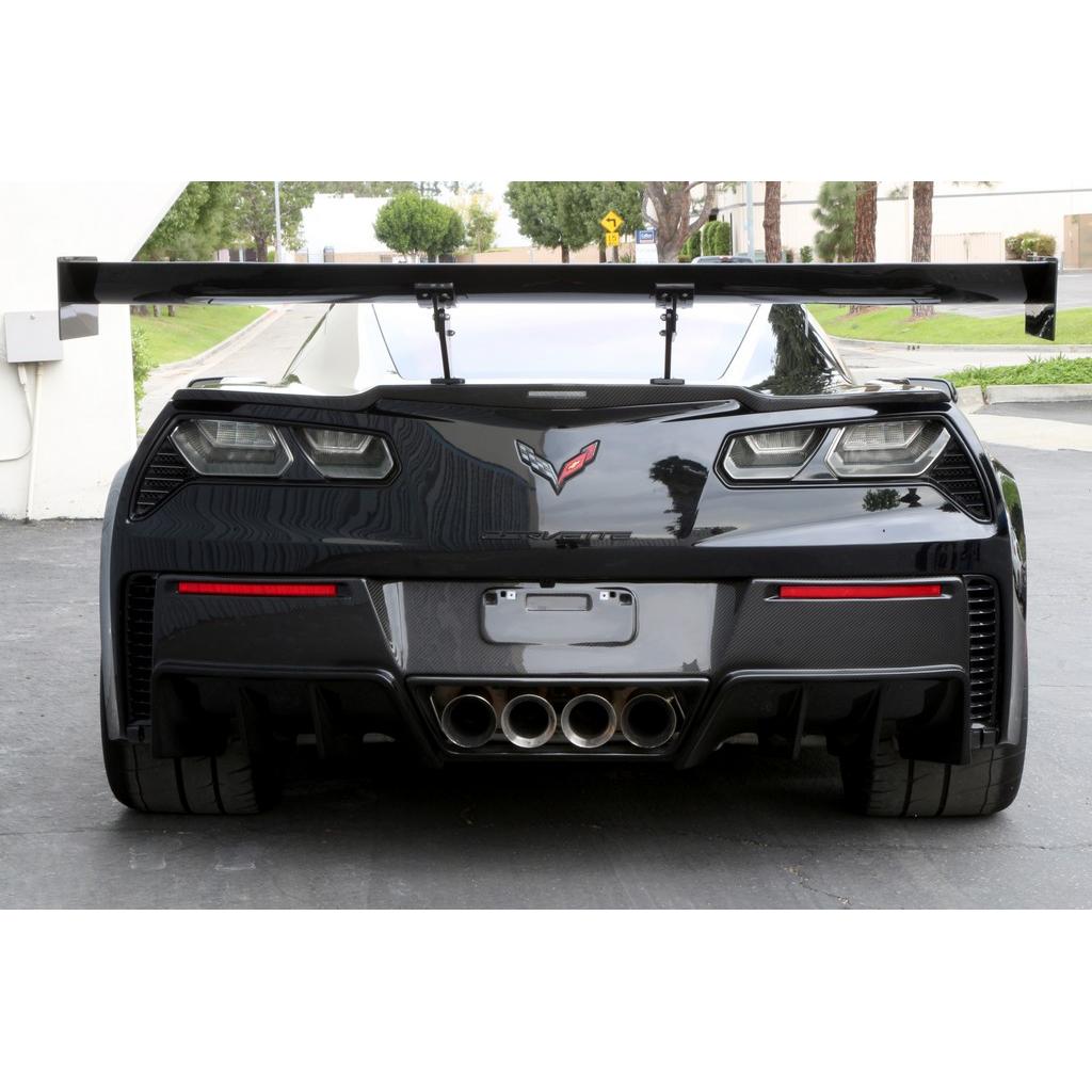APR Chevrolet Corvette C7 Z06 / Grand Sport GTC500 Chassis Mount Carbon Fiber Adjustable Wing