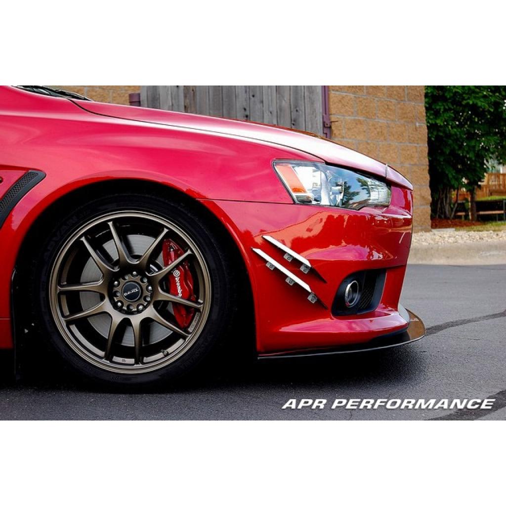APR Mitsubishi Evolution X (Evo X) Stock Bumper Carbon Fiber Front Wind Splitter 2008-2016