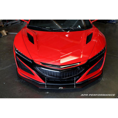 APR Acura NSX Stock Bumper Carbon Fiber Front Wind Splitter 2016 - 2022