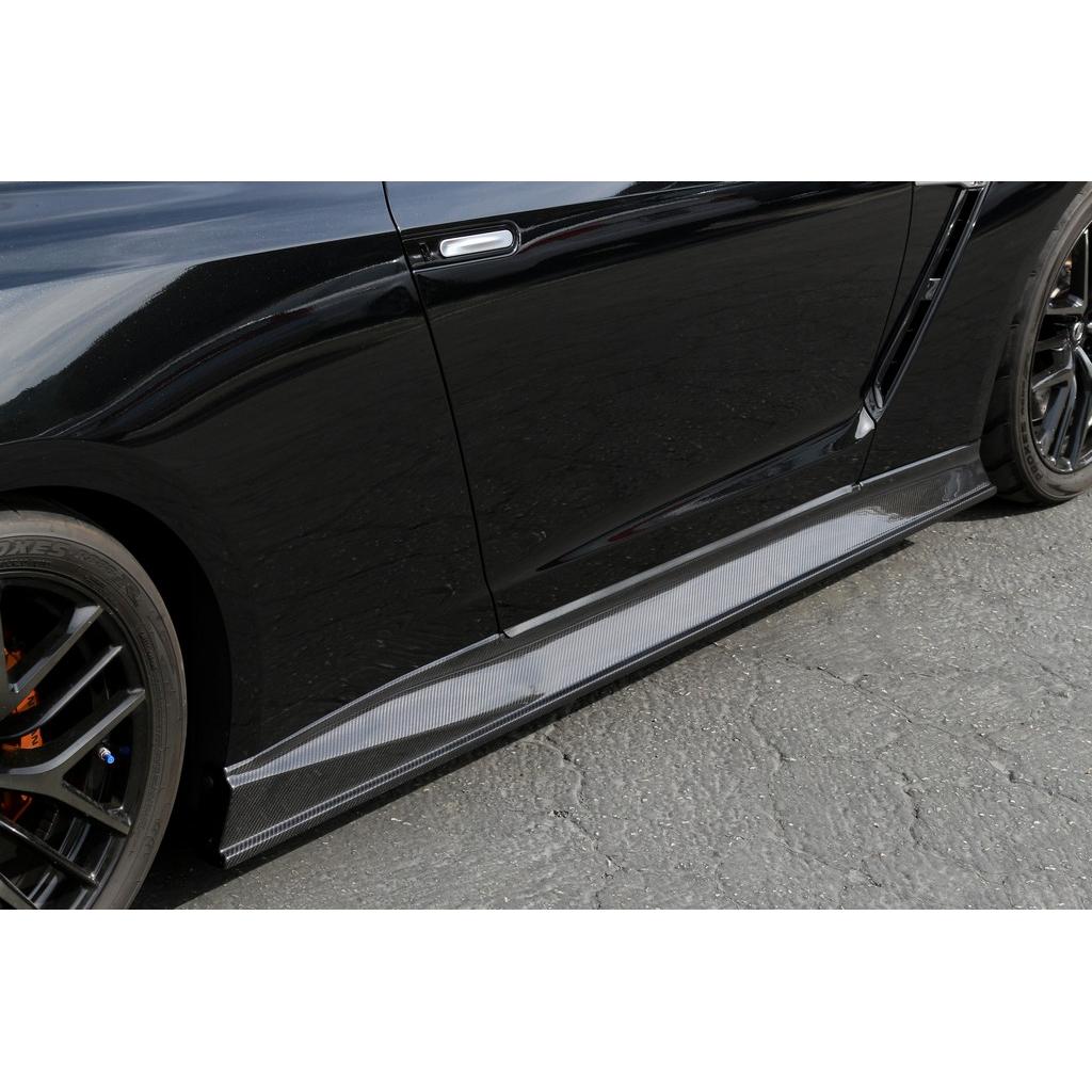 APR Carbon Fiber Nissan GTR R35 Side Rocker Extensions/ Side Skirt 2017-2022