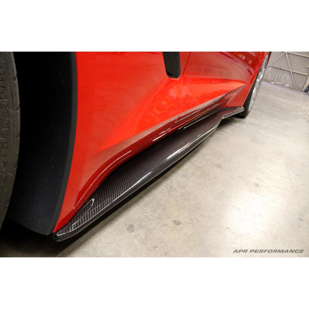 APR Chevrolet Corvette C7 Carbon Fiber Side Rocker Extensions/ Side Skirt