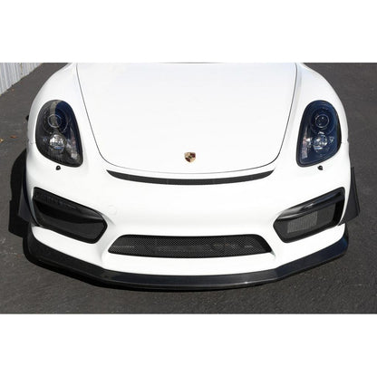 APR Porsche 981 Cayman GT4 Carbon Fiber Front Bumper Canards 2015-2016