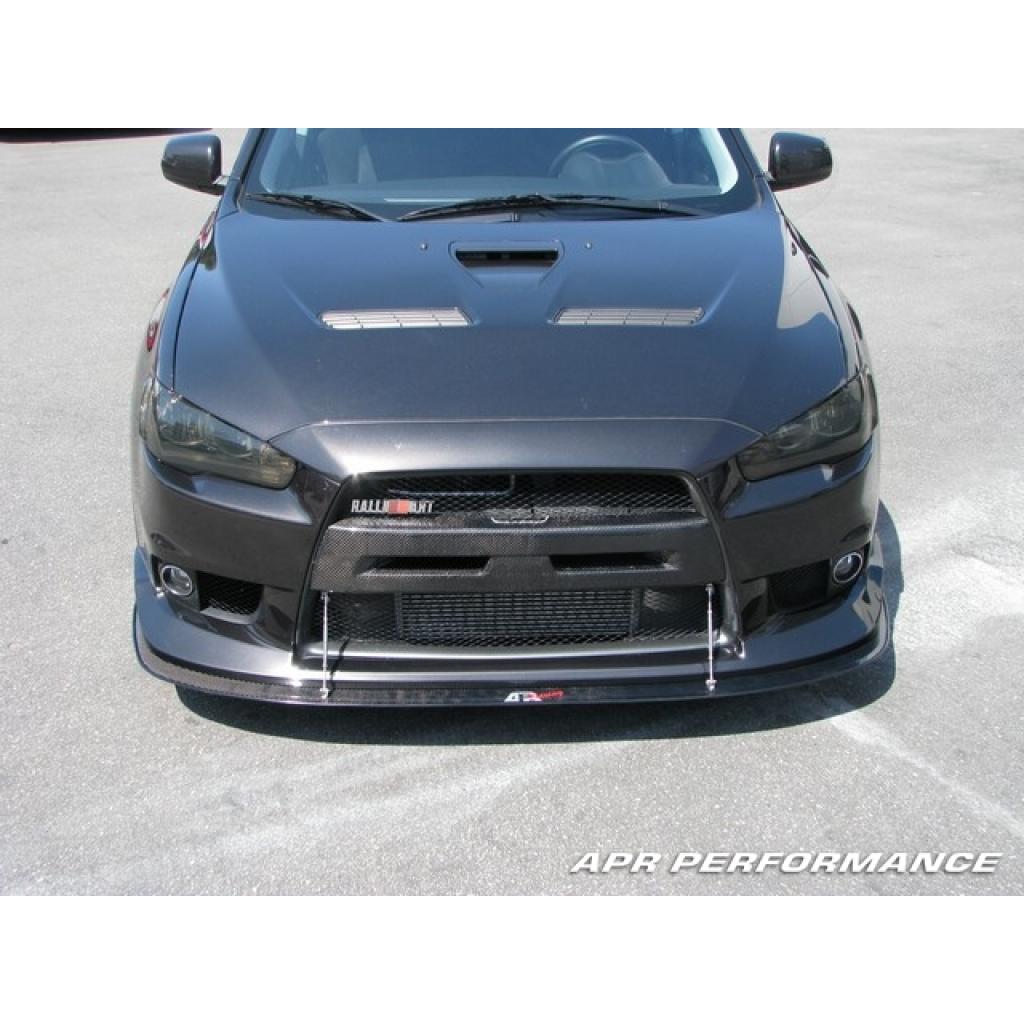 APR Mitsubishi Evolution X (Evo X) with OEM lip Carbon Fiber Front Wind Splitter 2008-2016