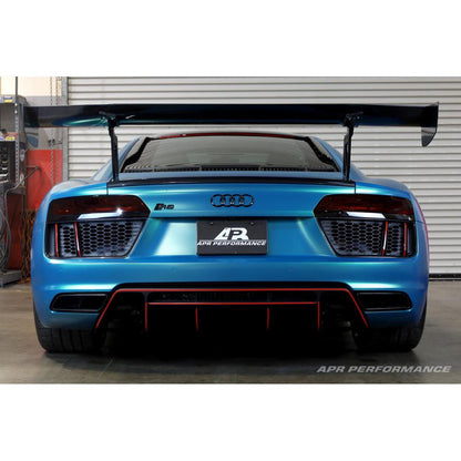 APR Audi R8 GTC500 Carbon Fiber Adjustable Wing and Trunk Panel Replacement 2016-2022