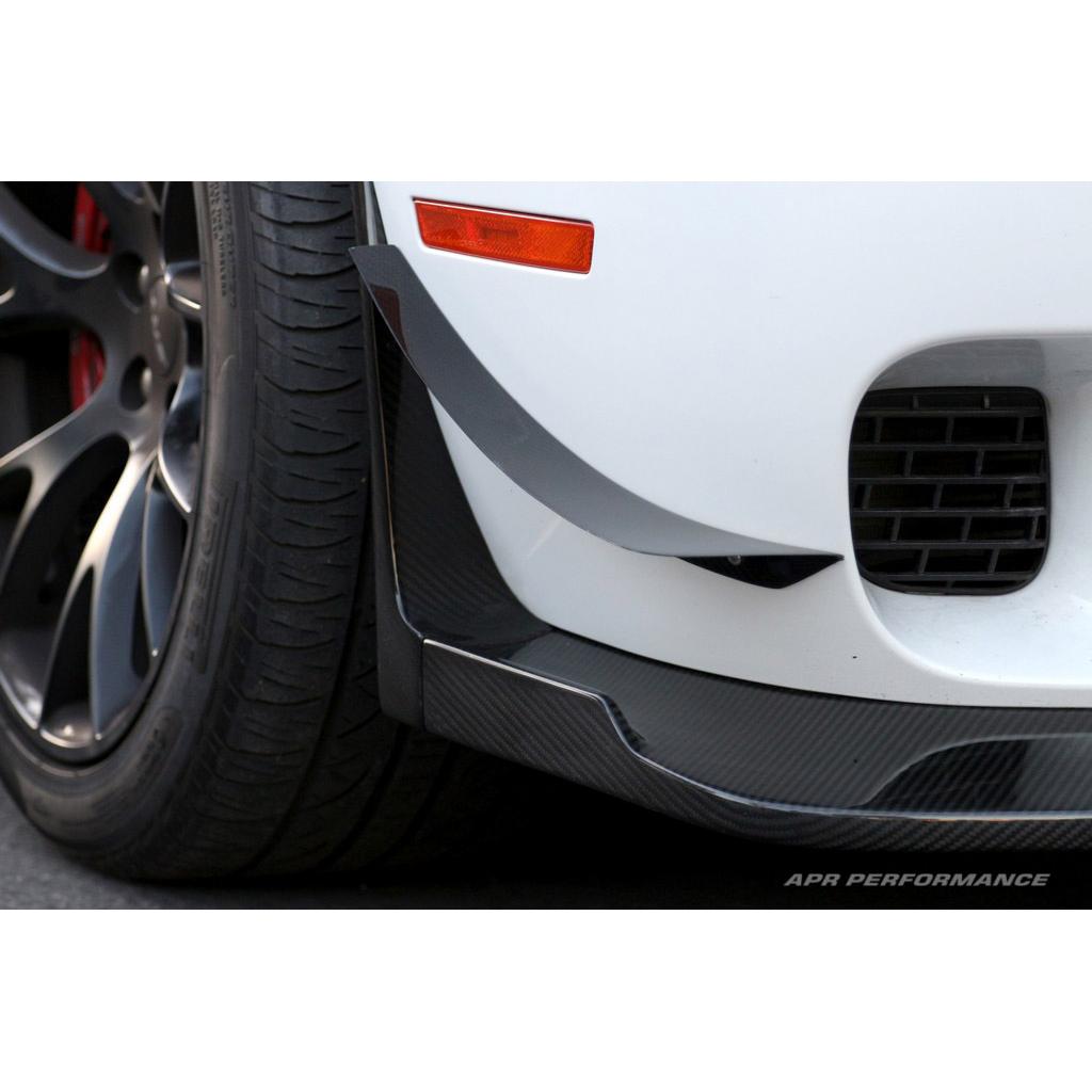 APR Dodge Challenger Hellcat Carbon Fiber Front Bumper Canards 2015-2023