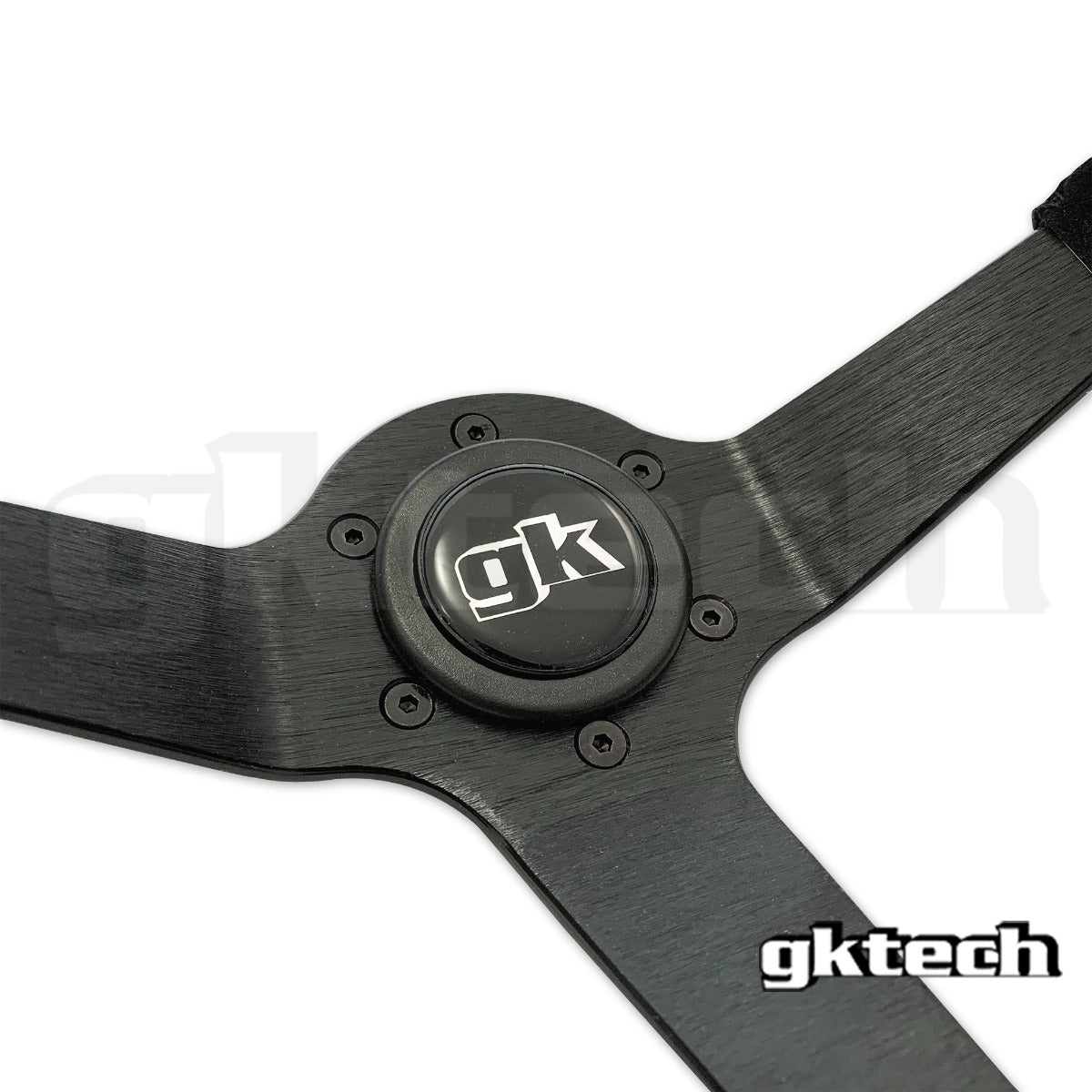 GKTech Steering wheel 350mm Deep dished leather