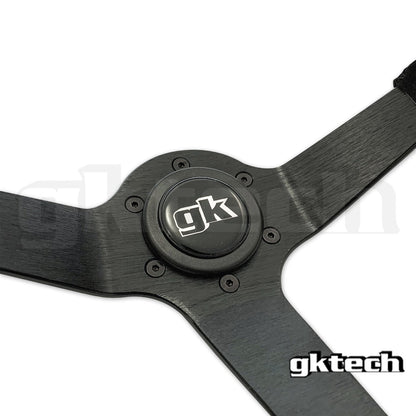 GKTech Steering wheel 350mm Deep dished leather