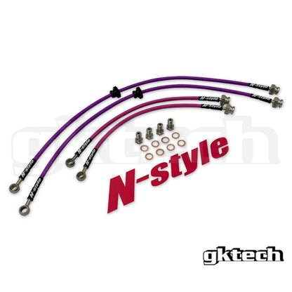 GKTech S13 240sx braided brake lines
