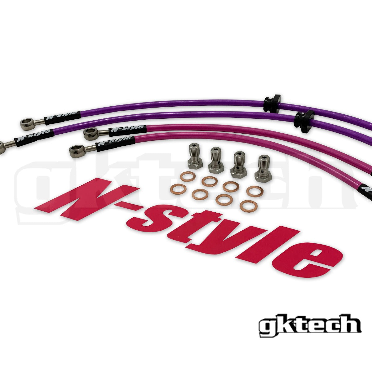 GKTech S13 240sx braided brake lines