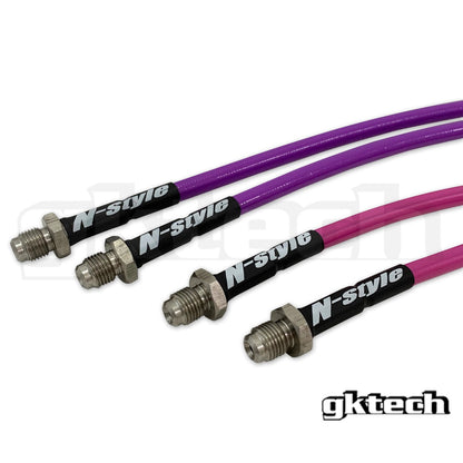 GKTech N-Style S14 240sx/S15 to Z32/Skyline conversion braided brake lines