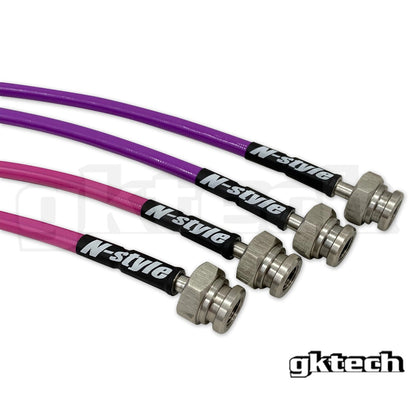 GKTech N-Style S13/180sx to Z32/GTST/GTR conversion braided brake lines