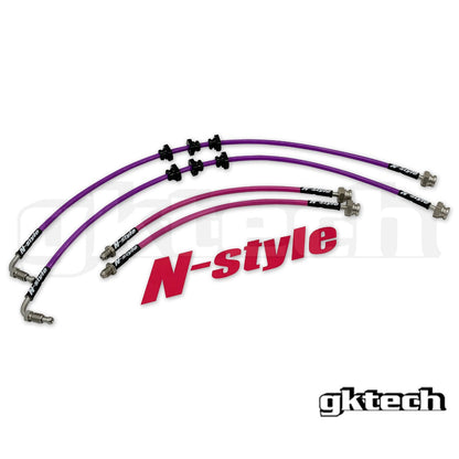 GKTech N-Style R32 GTS-T Braided Brake Line Set