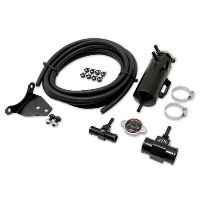 GKTech Z34 370z Non Pressurized Bolt on Coolant Swirl Pot Setup