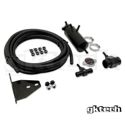 GKTech Z34 370z Non Pressurized Bolt on Coolant Swirl Pot Setup