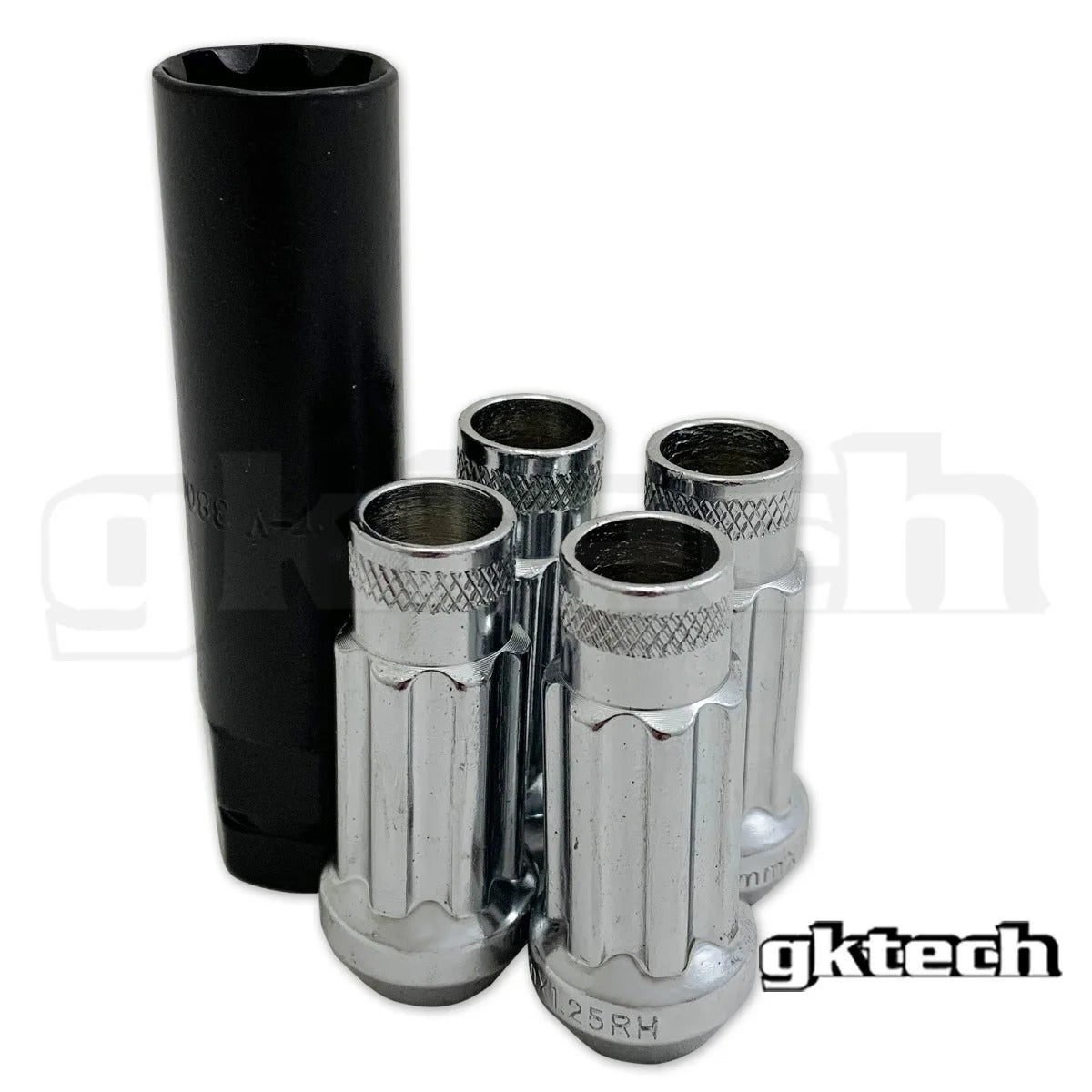 GKTech Open Ended Lock Nuts (Set of 4 + Socket)