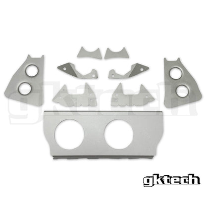 GKTech V2 R33/R34 Skyline subframe weld in reinforcement plates