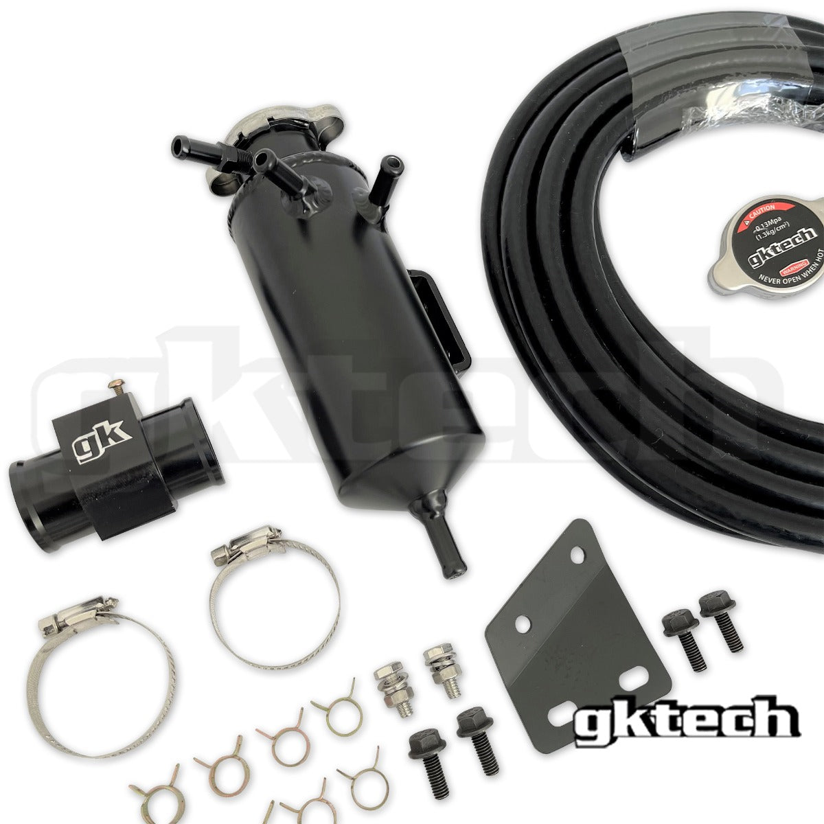GKTech SR20 / KA24 bolt on coolant swirl pot setup