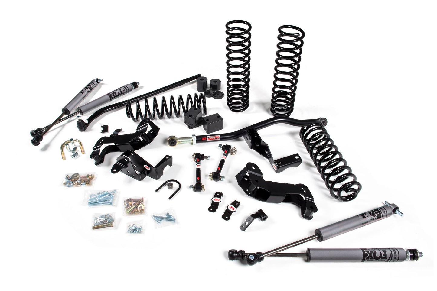 JKS Manufacturing JKS 07-18 Jeep JK 2Dr 3.5in J Kontrol System - FOX Remote Resi JSPEC109KFR