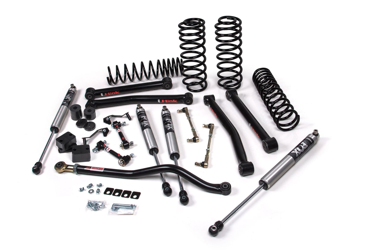JKS Manufacturing JKS Jeep JL J-Konnect 2.5in 4Dr w/Fox 2.0 Performance Series Shocks STD Rate Coils JSPEC121KFP