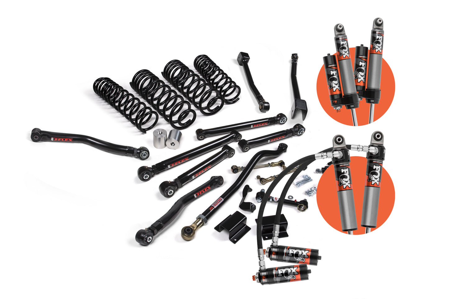 JKS Manufacturing JKS 20-23 Gladiator (JT) 3.5in Front 2in Rear Lift Kit J-Krawl - Fox 2.5 Performance Shocks JSPEC171PES