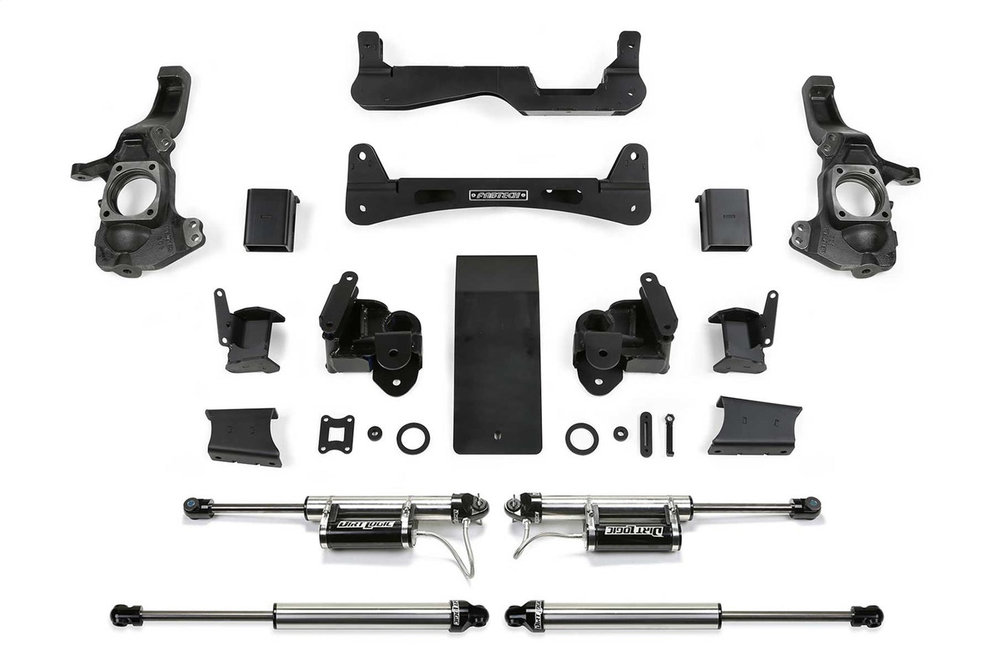 Fabtech 2020 GM 3500HD 4WD 6in Lift System w/2.25 DL Resi Shocks K1162DL