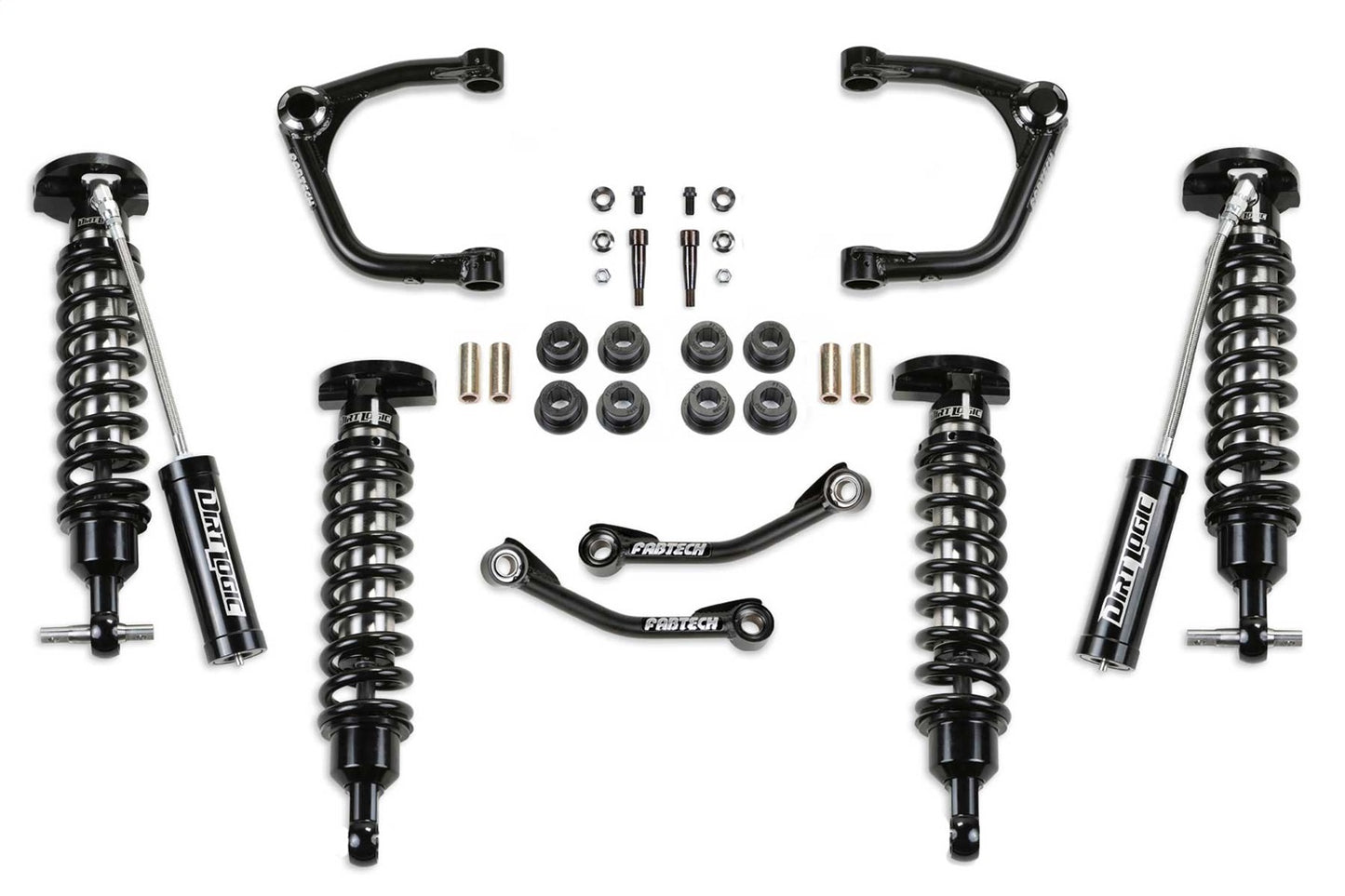 Fabtech 21 GM Suv 4WD 3in Uniball UCA Kit w/Dl 2.5 Resi & 2.5 N/R K1188DL